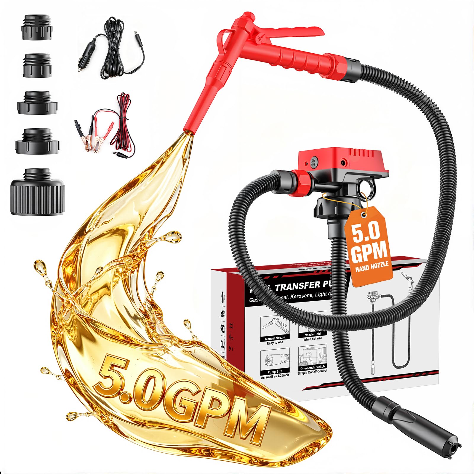 Amazon.com: DIYtoolifz 5 GPM Cordless Fuel Transfer Pump